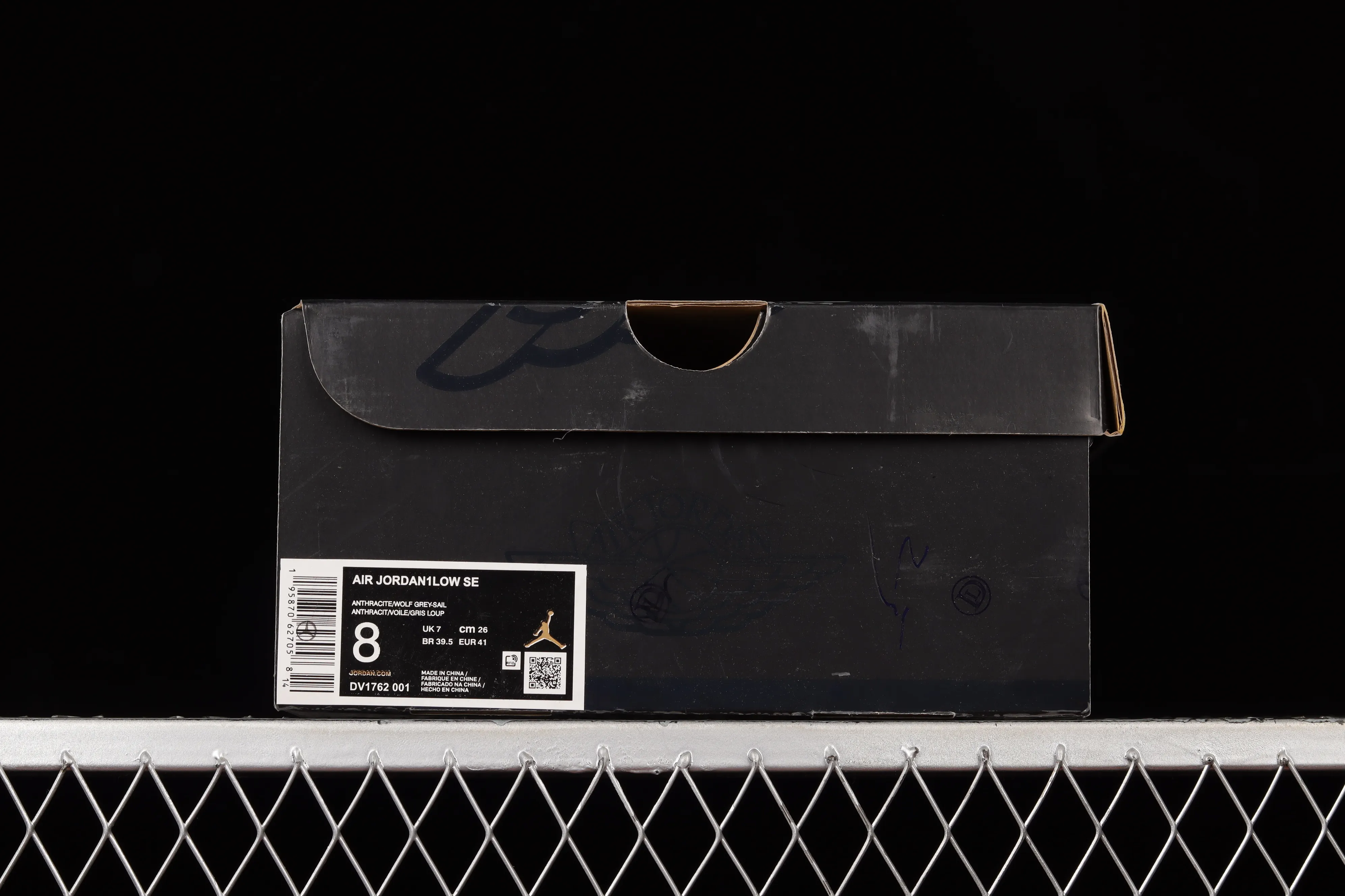 All categories Air Jordan Jordan series basketball shoes Air Jordan 1 Low Air Jordan 1 Low AJ1 Joe 1 black and gray satin low-top cultural basketball shoes DV1762-001